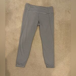 Athleta Striped Leggings L